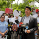 New York City Council Member Carlos Menchaca, chair of the council’s immigration committee, speaks at a news conference about Ecuadorean restaurant worker Pablo Villavicencio outside the offices of Immigration and Customs Enforcement in New York City on June 8, 2018.